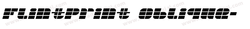 FlintPrint Oblique字体转换